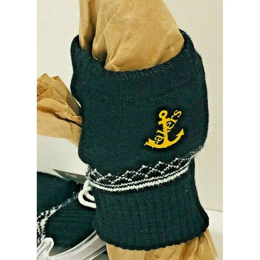 L A LAKERS Smart Gloves NBA Touch Screen‎ Text Fingerless Thumb Hole NWT Mom Dad